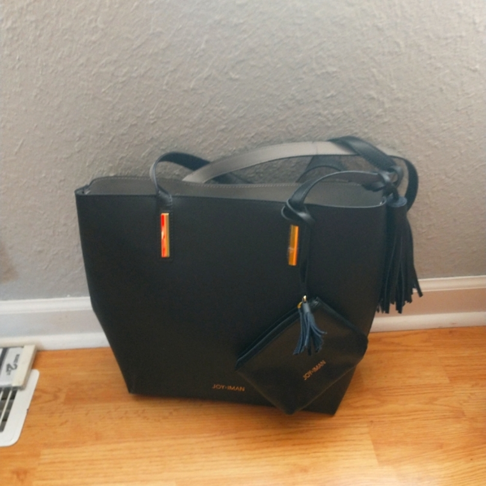Joy & Iman Black Shoulder bag With Wallet /NEW WITHOUT TAGS\